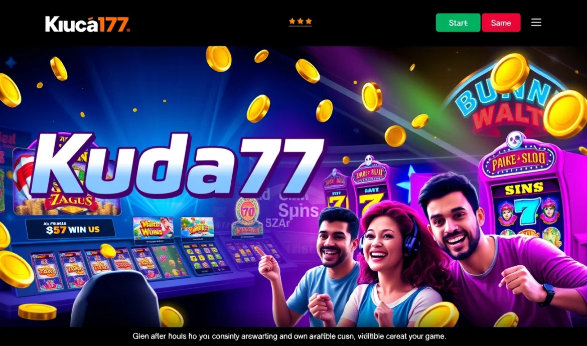 Ilustrasi gameplay di Kuda77 alternatif link, situs slot online terpercaya dengan berbagai permainan slots gacor.